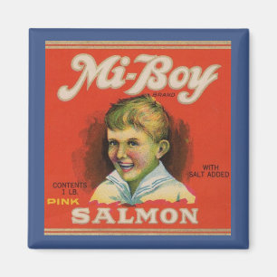 1930-talets rosa lax från Mi-Boy kan märkas Magnet