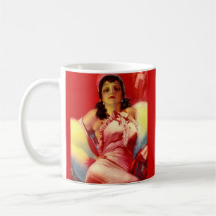 1930-talets snygginga utskrift kaffemugg