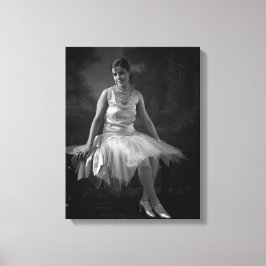 1930-talets svarta kvinna canvastryck