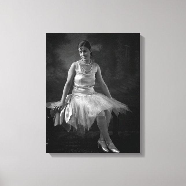 1930-talets svarta kvinna canvastryck (Framsida)