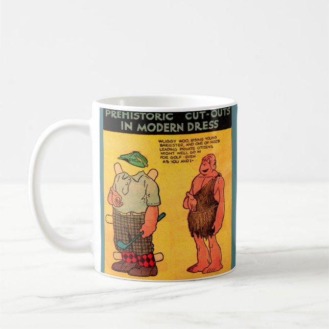 1930-talets tecknad - papper docka Wuggy Woo Kaffemugg (Vänster)