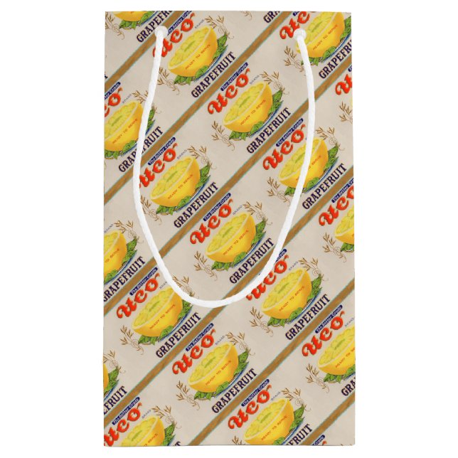 1930-talets Uco Brand Grapefruit-etikett (Baksidan)