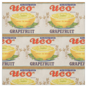 1930-talets Uco Brand Grapefruit-etikett Tyg