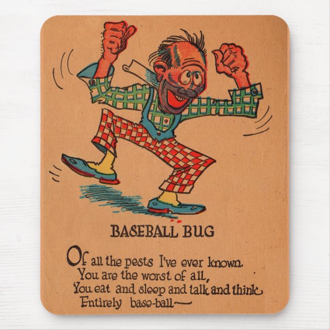 1930-talets vinäger valentin: Baseball Kryp Musmatta (Framsidan)