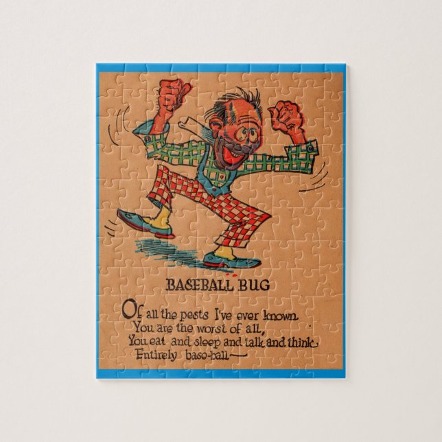 1930-talets vinäger valentin: Baseball Kryp Pussel (Vertikal)