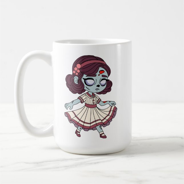 1930-tals Zombie Flicka Kaffemugg (Vänster)