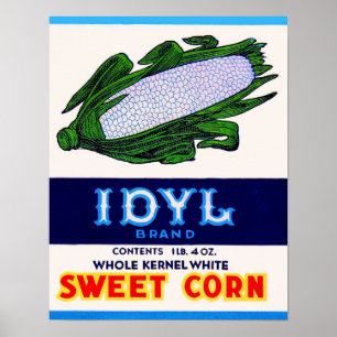 1930-talsetikett Idyl Sweet Maj Poster