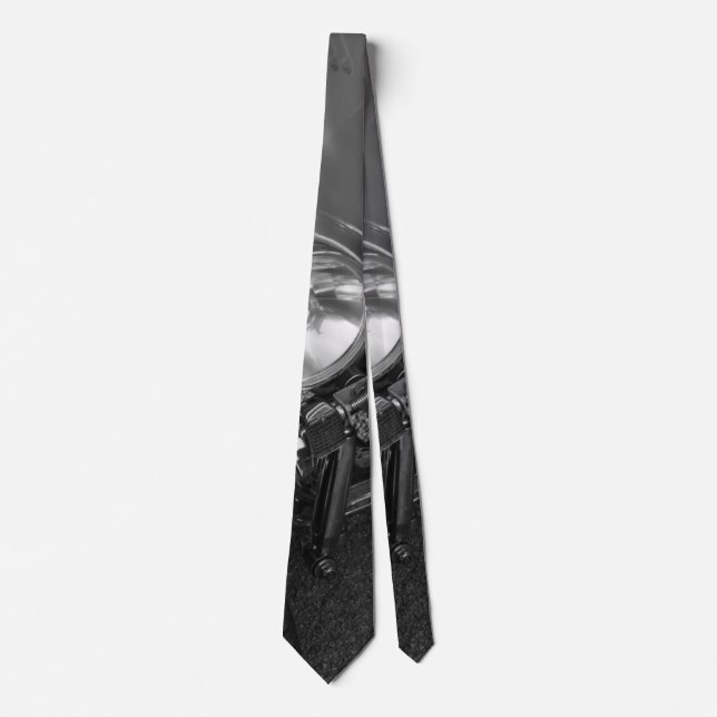 1930's Roadster Grayscale Neck Tie Slips (Framsida)