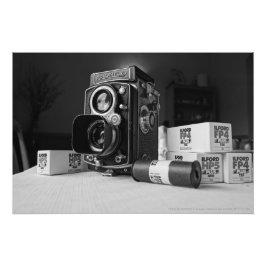 1930s ROLLEIFLEX II-kamera Automat 6x6 MODEL RF 11 Fototryck