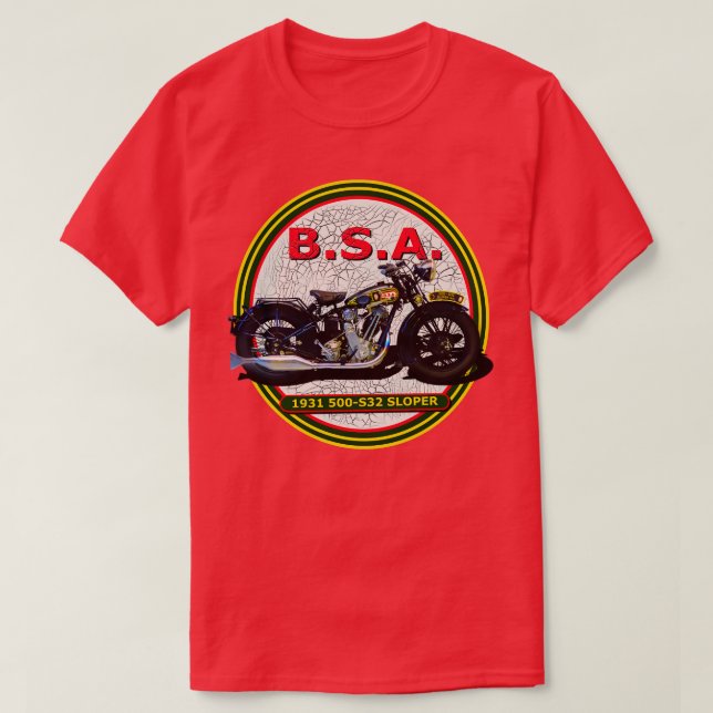 1931 500 S32 SLOPER MOTORCYKEL T SHIRT (Design framsida)