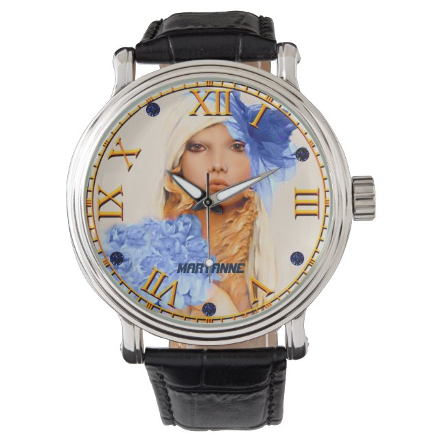 1931 Art Deco Girl of the Year Armbandsur (Framsida)