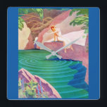 1931 Art deco kvinna vid dammen Fyrkantig Klocka<br><div class="desc">MYCKET bra,  MYCKET klassiskt exempel på konsthändelse.. Konst,  i en 1931-tidning. I bilden har kvinnan fallit en sten i dammen,  och härav krusarna.  Naturligtvis ser det underbart ut på allt möjligt.  Vill du se mer gammal? Här är Facebook-sidan för min butik: www.facebook.com Och här är min blogg: www.fullservicebohemian.blogspot.com</div>