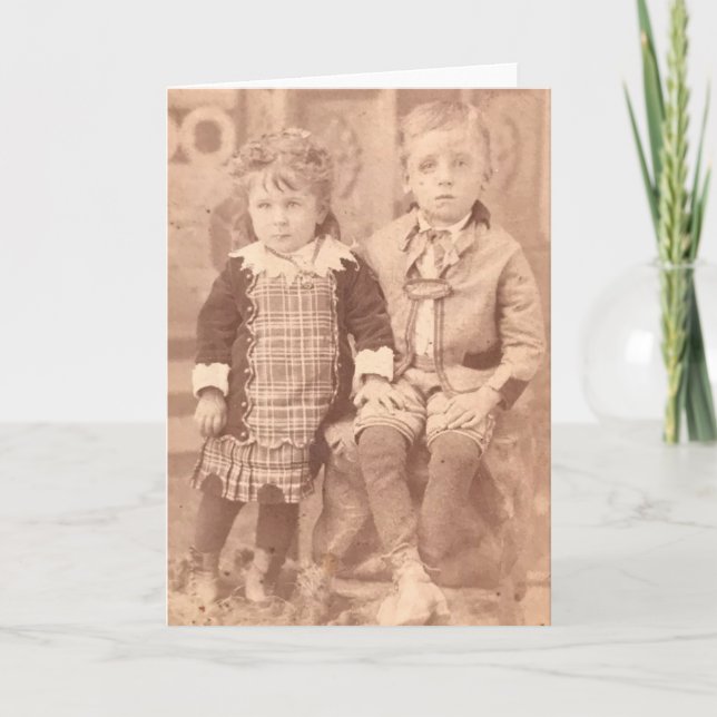 1931 - Bror och systerbarn Helgkort (Framsida)