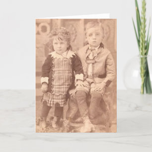 1931 - Bror och systerbarn Helgkort