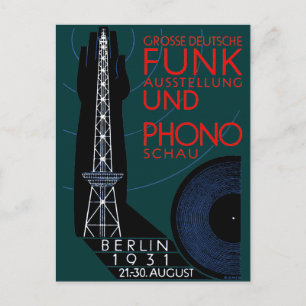 1931 German Radio and Music Expo Vykort
