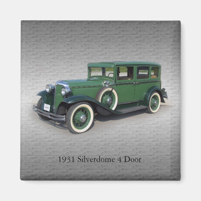 1931 Silverdome 4 dörrmagnet Magnet (Framsidan)