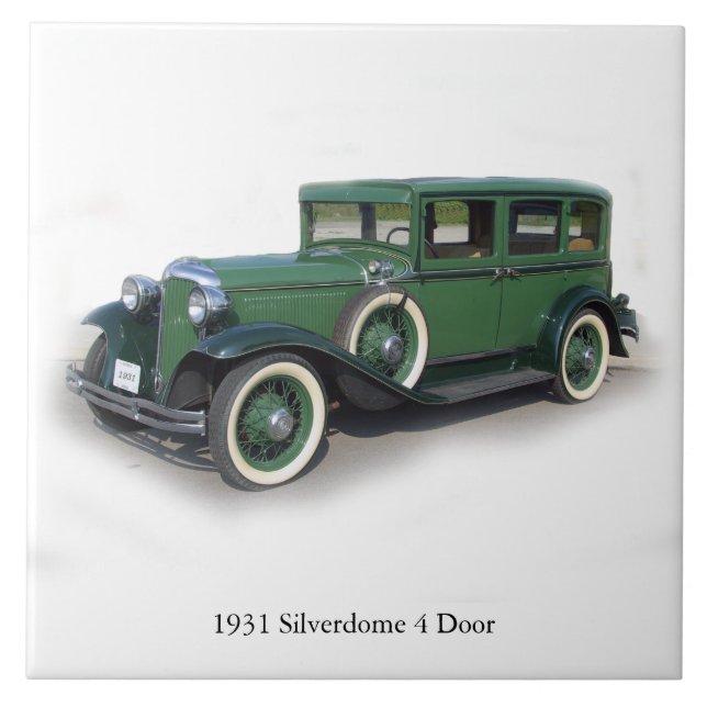 1931 Silverdome 4-dörrpanel Kakelplatta (Framsidan)