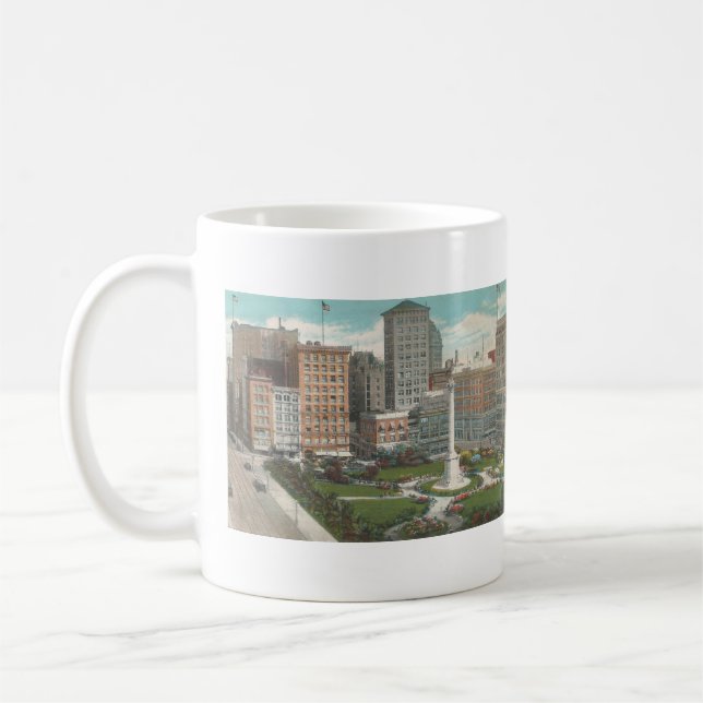 1931 Union Square, San Francisco, CA Kaffemugg (Vänster)