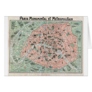 1932 art décokarta av Paris, frankrike Hälsningskort