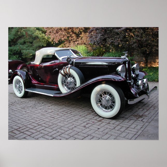 1932 Auburn Boattail Speedster Poster (Framsidan)