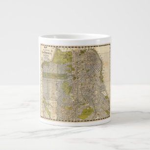 1932 Candrain Karta i San Francisco Kalifornien Jumbo Mugg