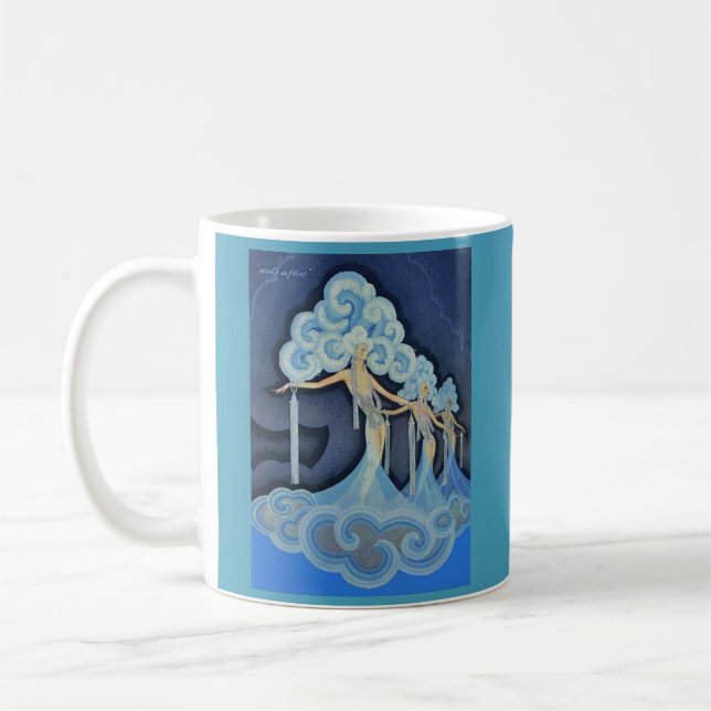 "1932 Folies Bergère-affisch press mug" Kaffemugg (Vänster)
