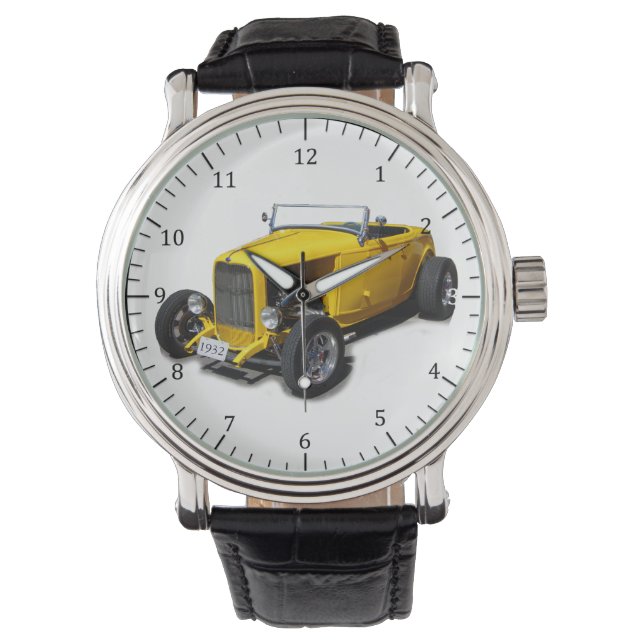 1932 gult Roadster watch Armbandsur (Framsida)
