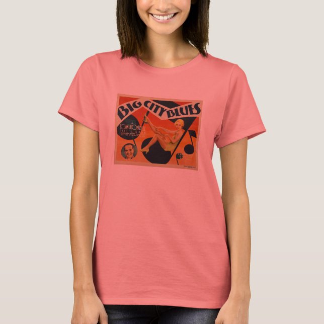 1932 Joan Blondell färg-film poster Tee Shirt (Framsida)