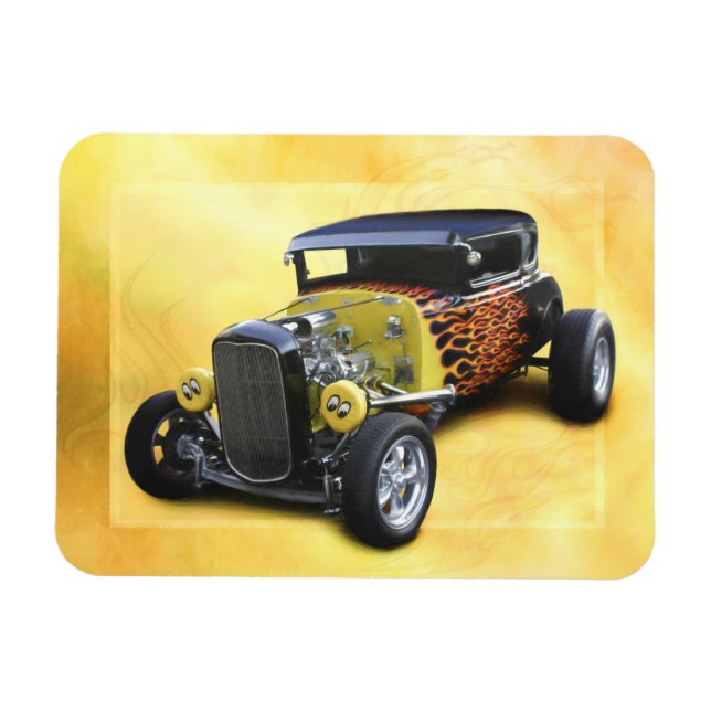 1932 Modell A coupe HOT ROD AVENGER Magnet (Horisontell)