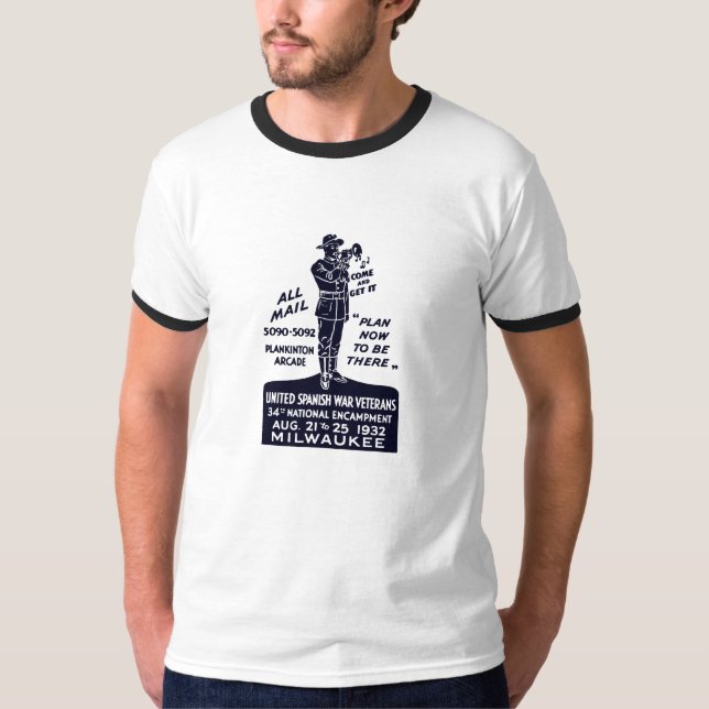 1932 Spanska amerikanska Krig veteraner Tee (Framsida)
