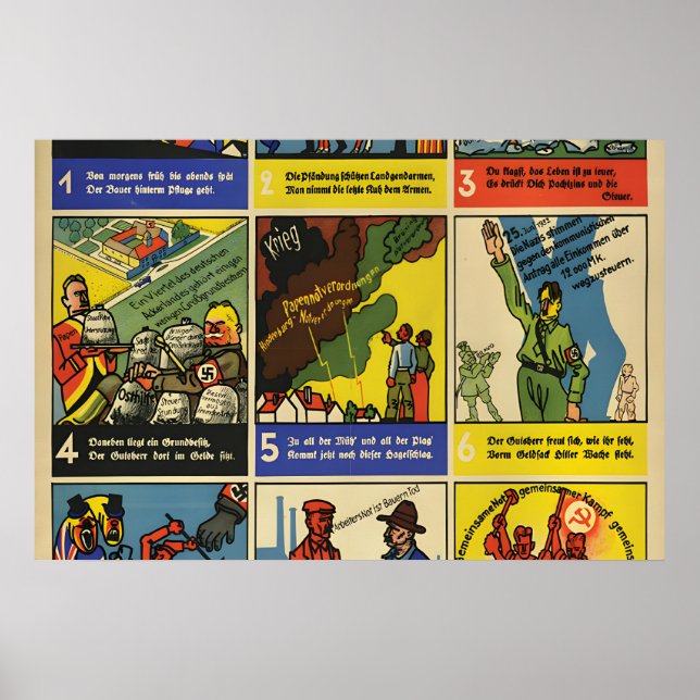 1932 tyskt KPD valaffisch Arbetarens Poster (Framsidan)