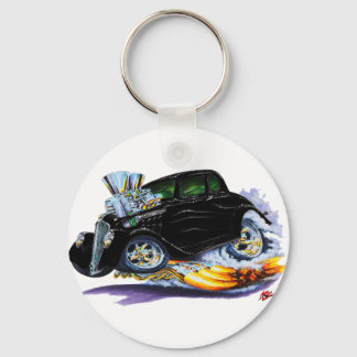 1933-36 Willys Black Car Nyckelring