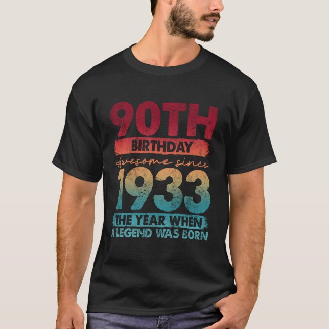 1933 90 års utgåva 90:e t shirt (Framsida)