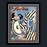 1933 Art Deco Le Sourire Poster 16 x 20<br><div class="desc">Popular 1933,  Art Deco,  täckmantel för Le Sourire Fransk Magazine</div>