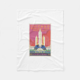1933 Chicago World's Fair Blanket Fleecefilt