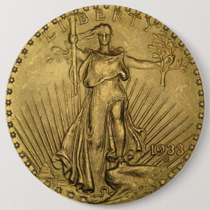 1933 Dubbla Öagle Guld Coin Knapp