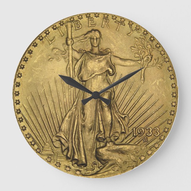 1933 Dubbla Öagle Guld Coin Stor Klocka (Framsida)
