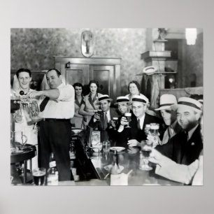 1933 FÖRBUDSSLUT - TAPS FLOWING - CHEERS! POSTER