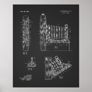 1933 FV-utskrift av kamerapatent Art Teckning Poster
