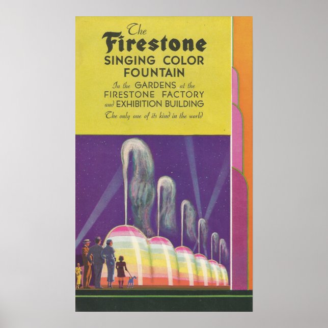 1933 Internationell Exposition CHICAGO. Art Deco. Poster (Framsidan)