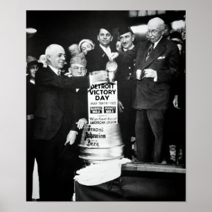 1933 ÖVERLEVER FÖRBUD - DETROIT POSTER