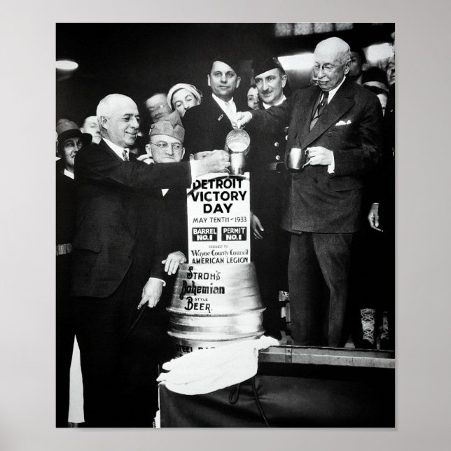 1933 ÖVERLEVER FÖRBUD - DETROIT POSTER (Framsidan)