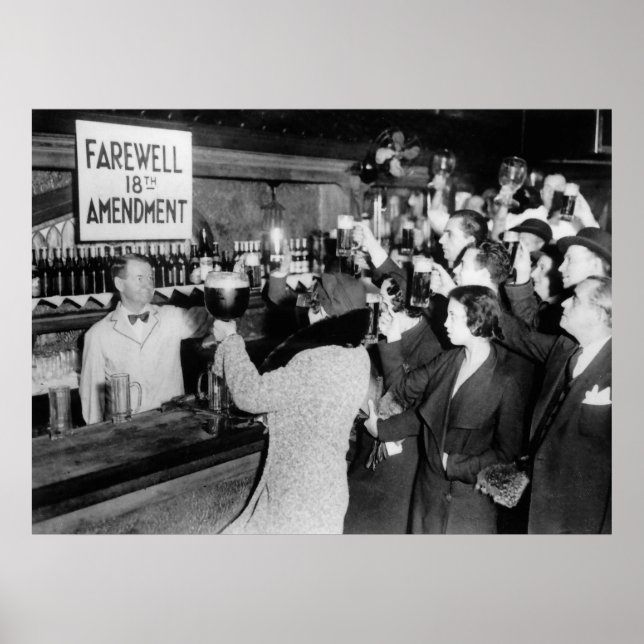 1933 TOAST TILL SLUTET AV FÖRBUDET POSTER (Framsidan)