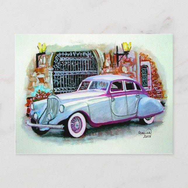 1933 tränga igenom pilen vykort (Framsida)