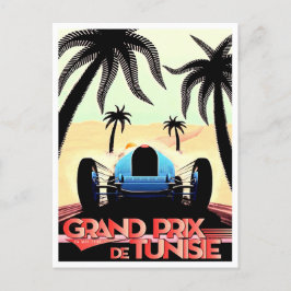 1933 Tunisiens Grand Prix vintage-tävla Vykort