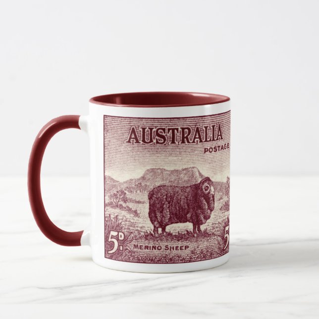 1934 Australian Merino Sheep Mugg (Vänster)