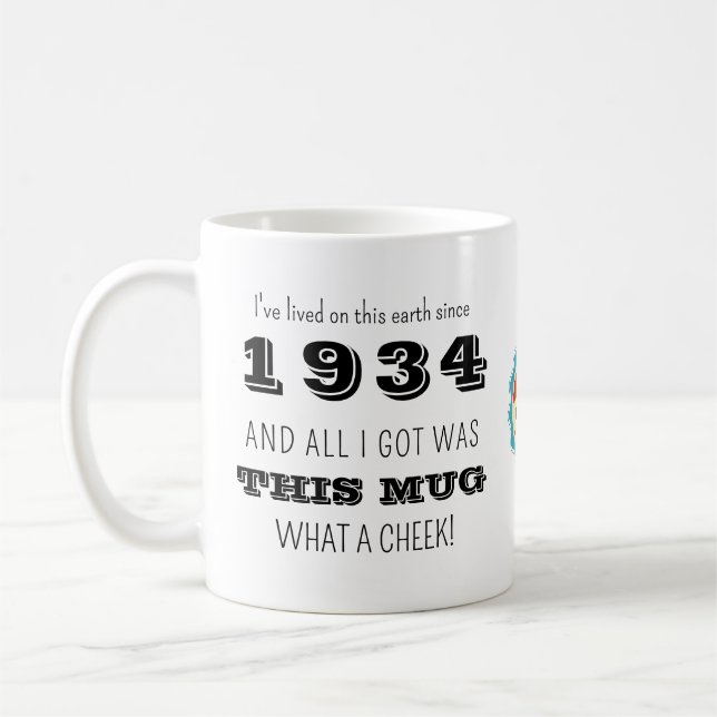 1934 Birthday Vilken Cheek Kaffemugg (Vänster)