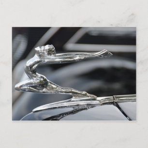 1934 Buick Goddess Huva Ornament Vykort