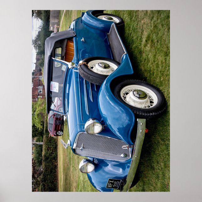 1934, Chevrolet Roadster Classic car Poster (Framsidan)