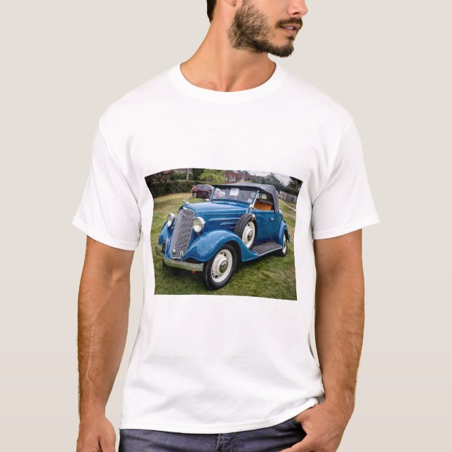 1934, Chevrolet Roadster Classic car T Shirt (Framsida)